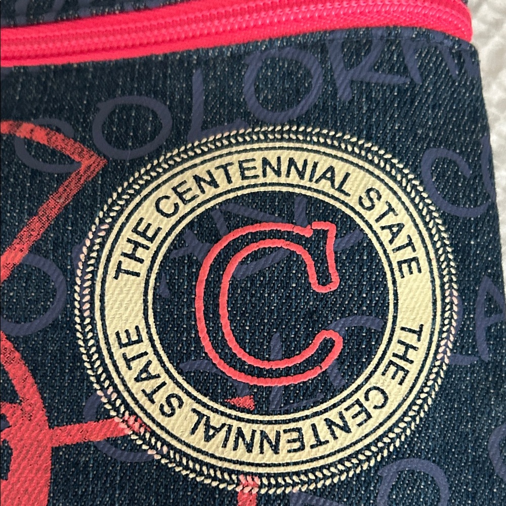 Colorado Themed Denim Crossbody Bag NWOT - Picture 8 of 8